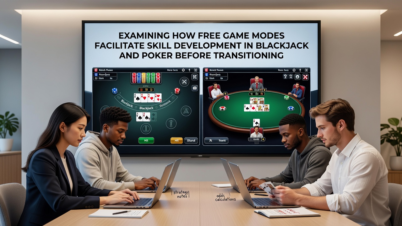 Mobile interface showing transition from free poker practice to real-money live dealer blackjack session with payment options